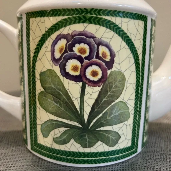Arthur Wood ~ Primrose Botanical Vintage Large Teapot with Lid Made in England - Picture 2 of 13